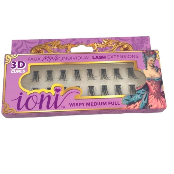 ioni ‘Wispy Medium Full’ 3D Curls Individual Lash Extensions 3 Strands - Picture 1 of 2